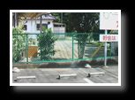 mesh fence after